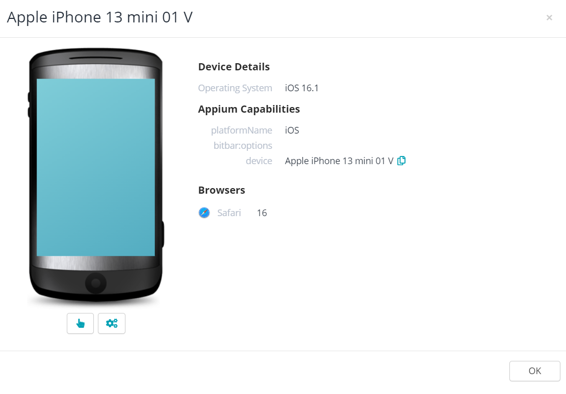 Device details Device details