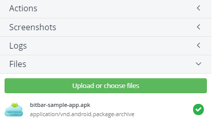 Uploaded files Uploaded files