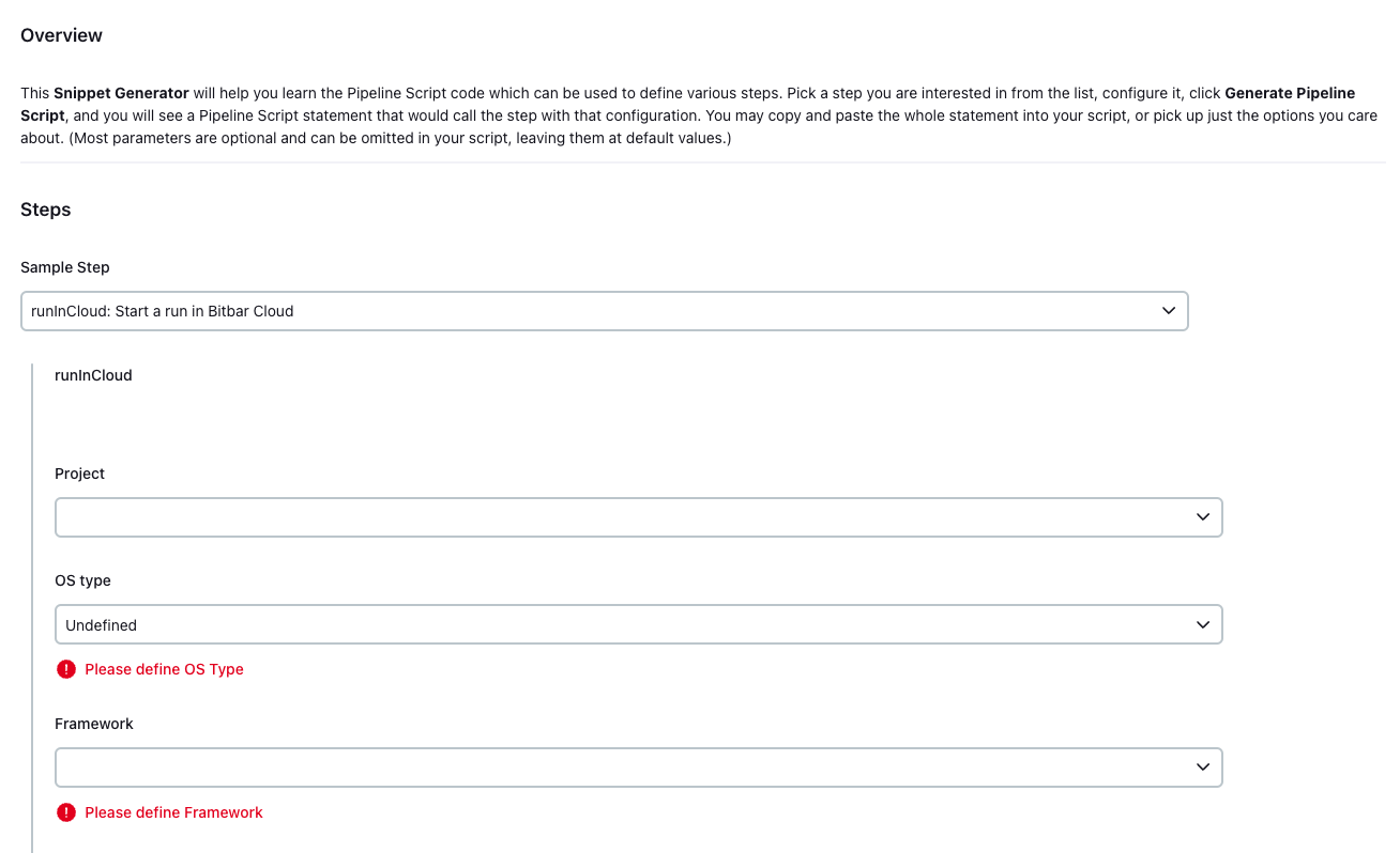 Pipeline: snippet generator Pipeline: snippet generator