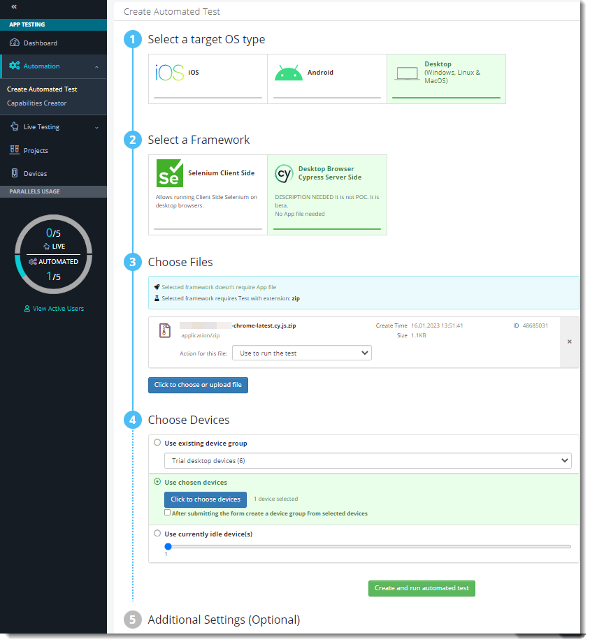 Setting Cypress Test Setting Cypress Test