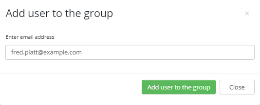 Adding a user to an access group Adding a user to an access group