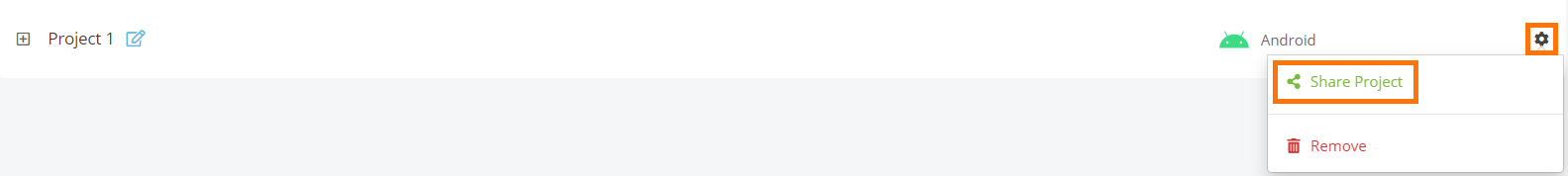 Sharing a project Sharing a project