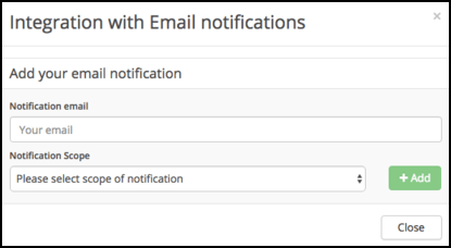 Email notifications Email notifications