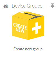 Creating a new device group Creating a new device group