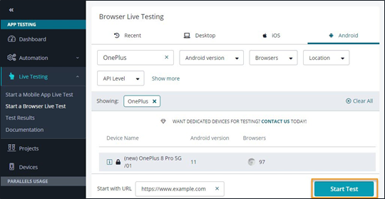 Start Test Start Test