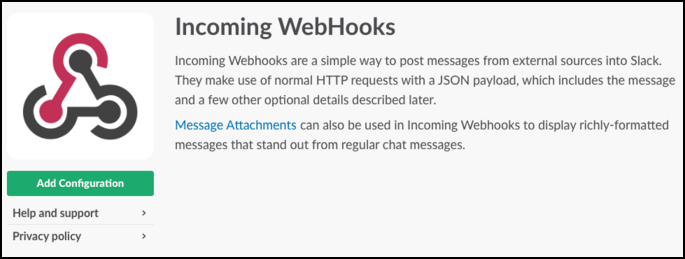 Incoming WebHooks