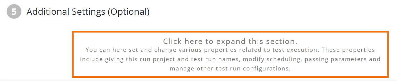 Additional settings Additional settings