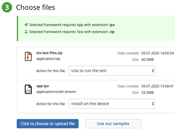 Uploading files Uploading files