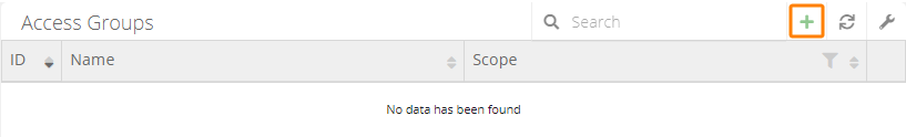 Adding an access group Adding an access group