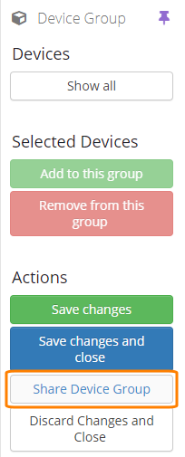 Sharing a device group Sharing a device group