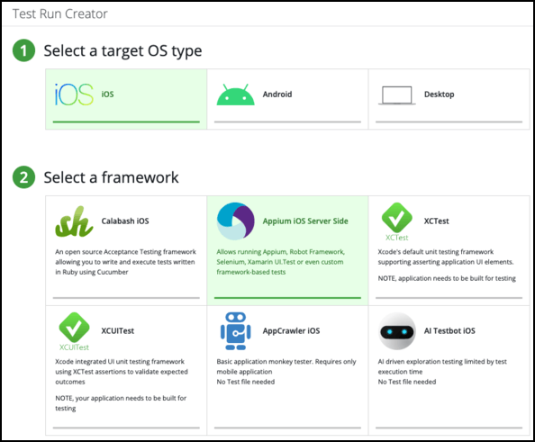 Test run creator Test run creator