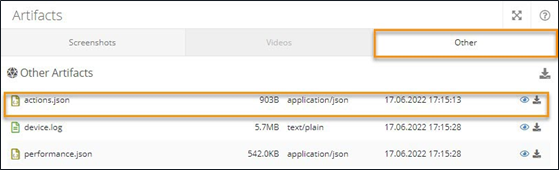 Artifacts Json Artifacts Json