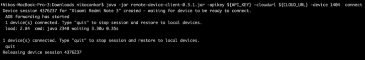 Remote USB CLI Remote USB CLI