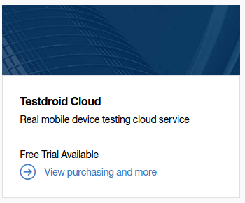 TestDroid Cloud in IBM TestDroid Cloud in IBM