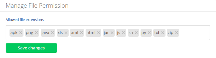 Manage file permission Manage file permission