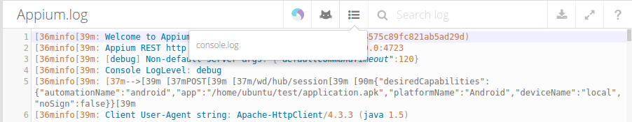 Device run view logs Device run view logs