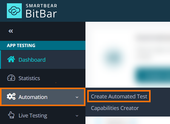 Creating an automated test from Automation Creating an automated test from Automation