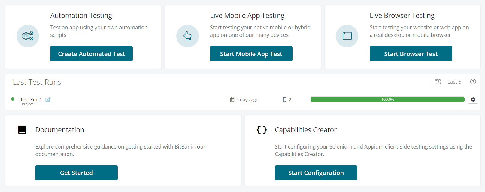 BitBar Dashboard BitBar Dashboard