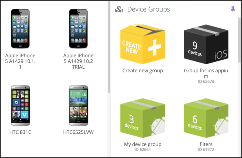 Device groups Device groups